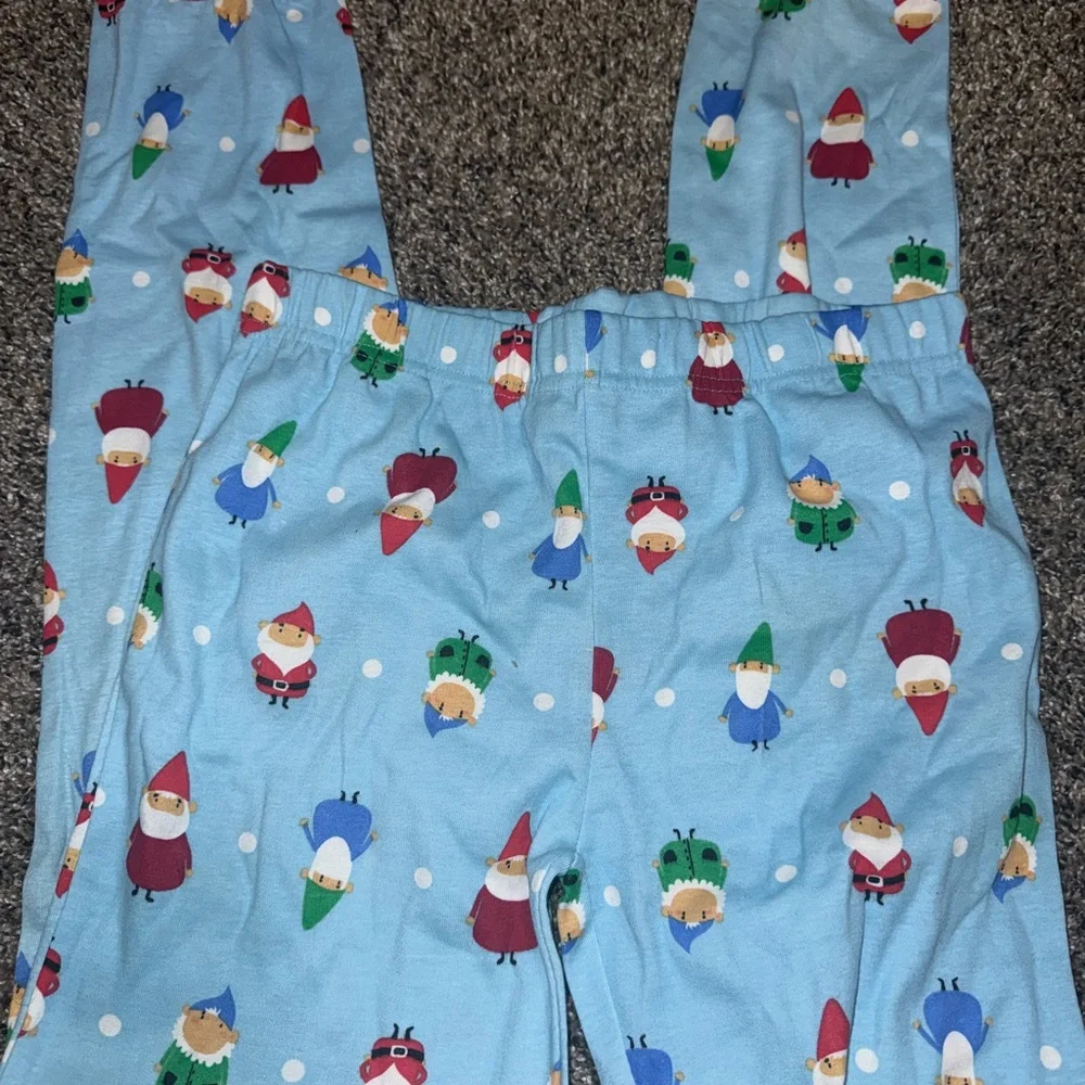 Kids Gnome Pajama Set - White‎ and Blue